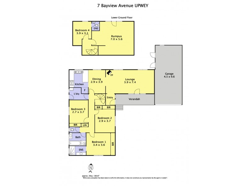 7 Bayview Avenue, Upwey VIC 3158 Floorplan
