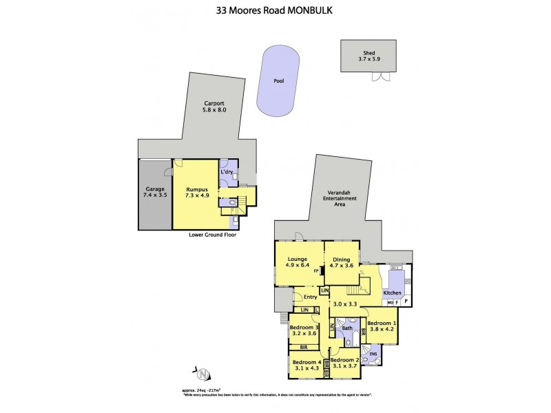 33 Moores Road, Monbulk VIC 3793 Floorplan