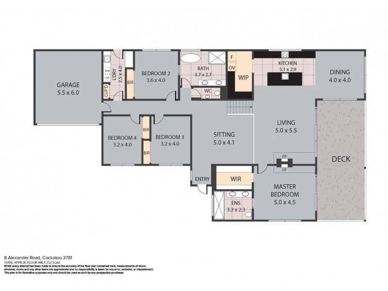 8 Alexander Road, Cockatoo VIC 3781 Floorplan