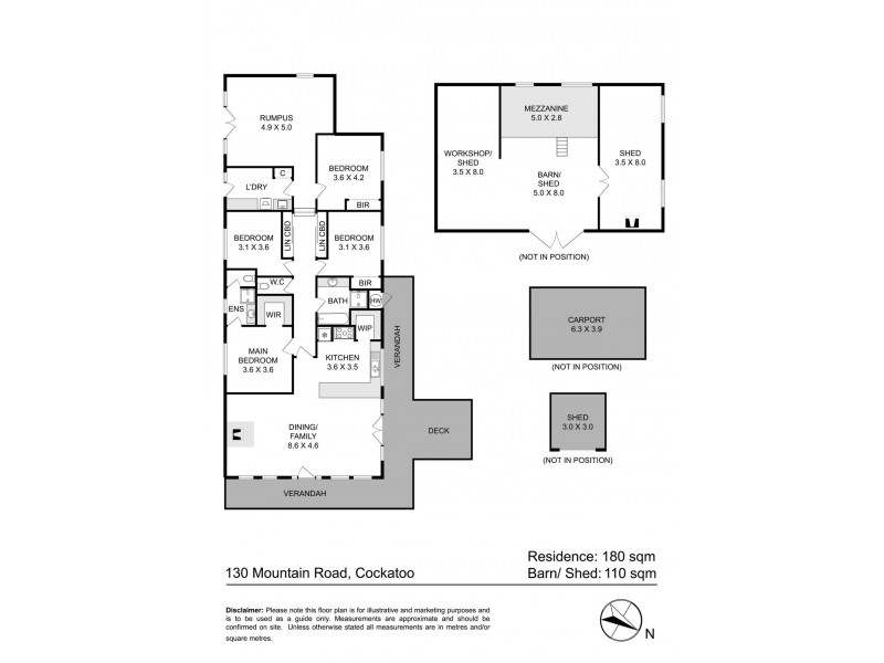 130 Mountain Road, Cockatoo VIC 3781 Floorplan