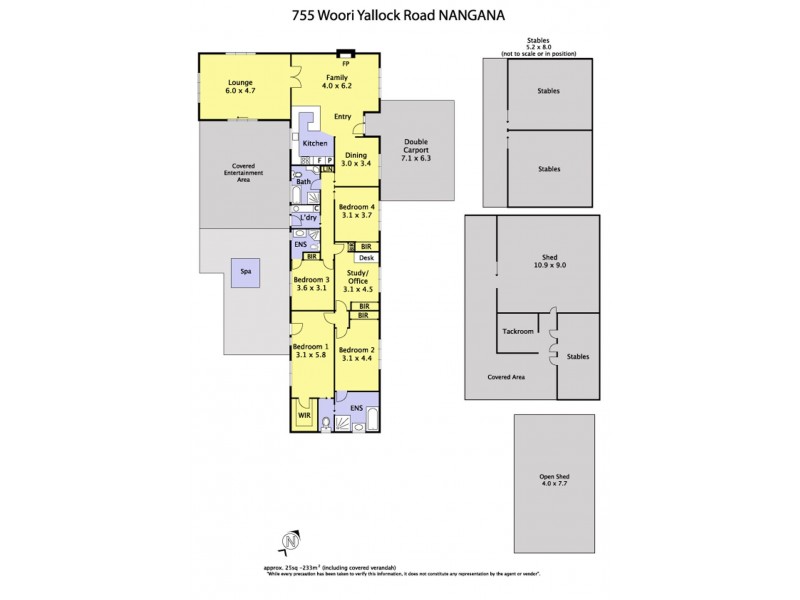 755 Woori Yallock Road, Nangana VIC 3781 Floorplan