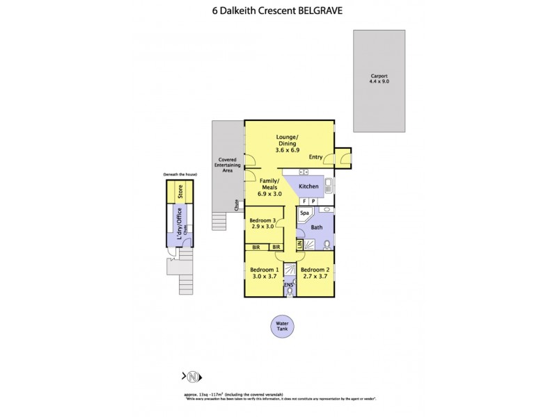 6 Dalkeith Crescent, Belgrave VIC 3160 Floorplan