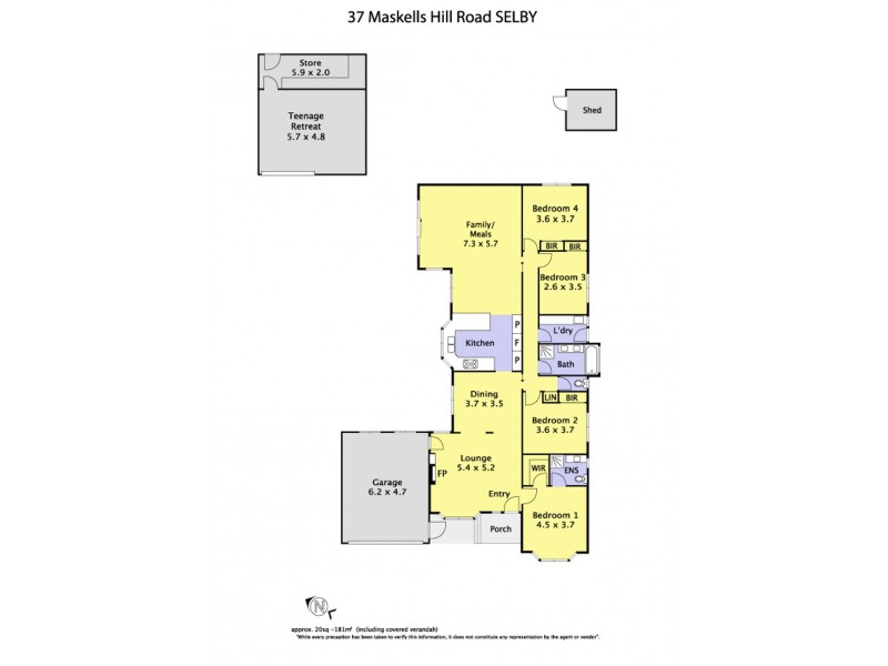 37 Maskells Hill Road, Selby VIC 3159 Floorplan