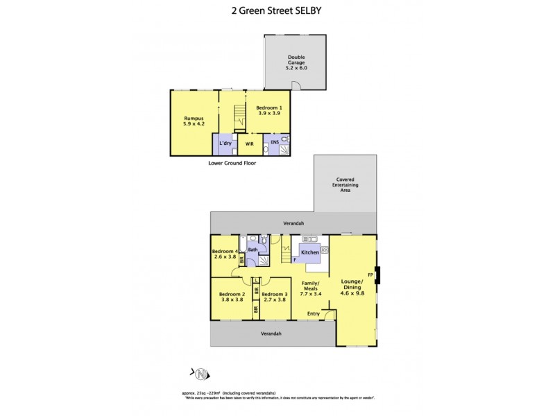 2 Green Street, Selby VIC 3159 Floorplan