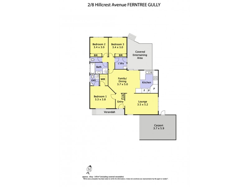 2/8 Hillcrest Avenue, Ferntree Gully VIC 3156 Floorplan