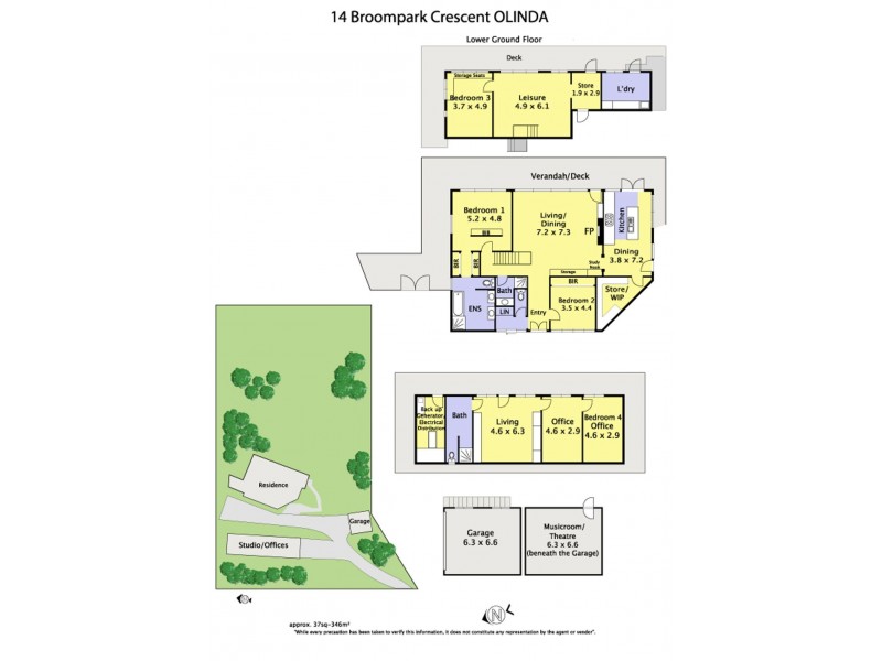 14 Broompark Crescent, Olinda VIC 3788 Floorplan