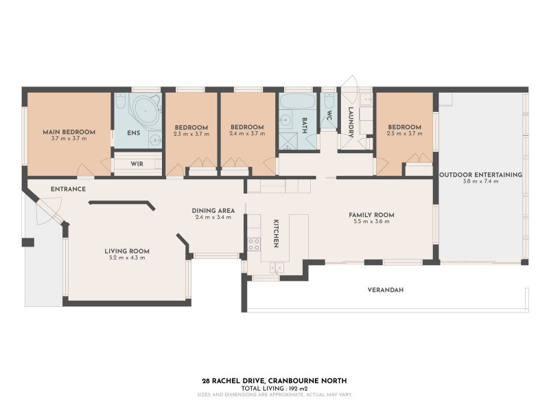 28 Rachel Drive, Cranbourne North VIC 3977 Floorplan