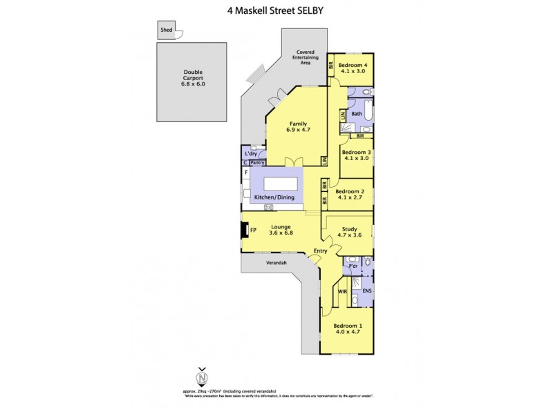 4 Maskell Street, Selby VIC 3159 Floorplan