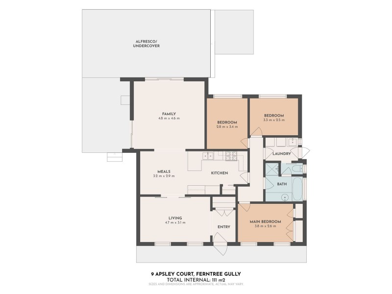 9 Apsley Court, Ferntree Gully VIC 3156 Floorplan