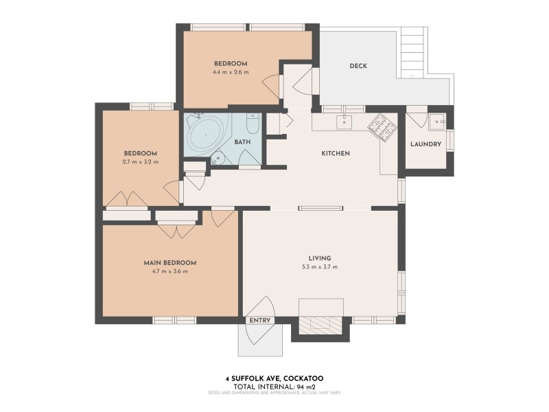 4 Suffolk Avenue, Cockatoo VIC 3781 Floorplan