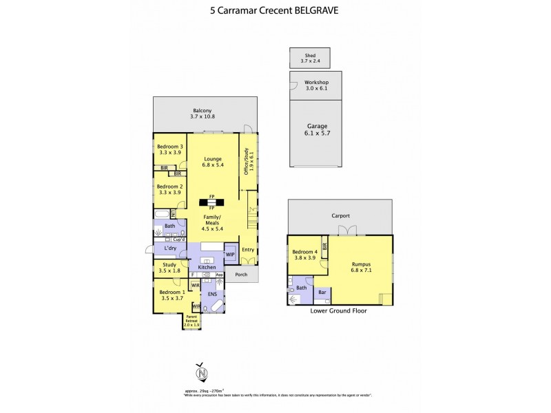 5 Carramar Crescent, Belgrave VIC 3160 Floorplan