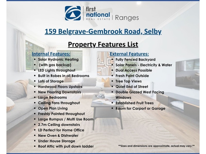 159 Belgrave-Gembrook Road, Selby VIC 3159
