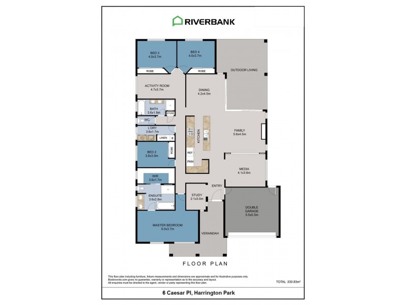 6 Caesar Pl, Harrington Park NSW 2567 Floorplan
