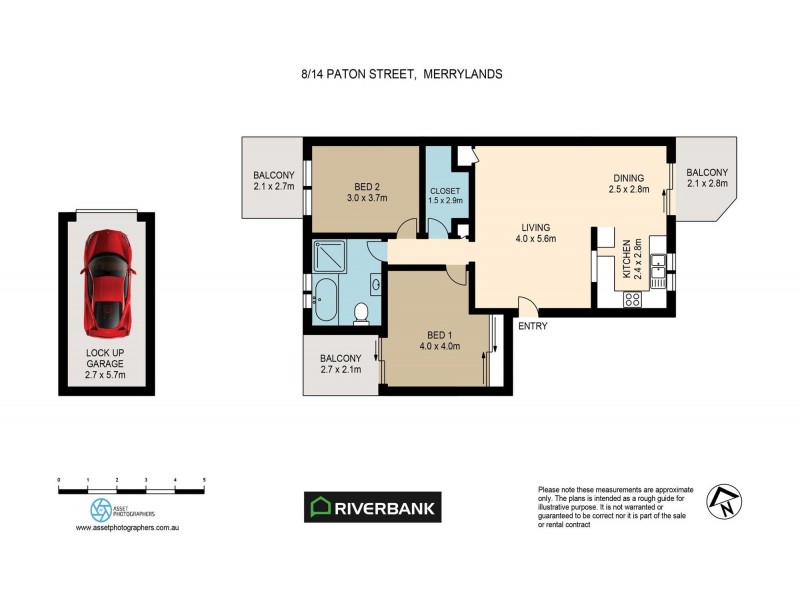 8/14 Paton St, Merrylands NSW 2160 Floorplan