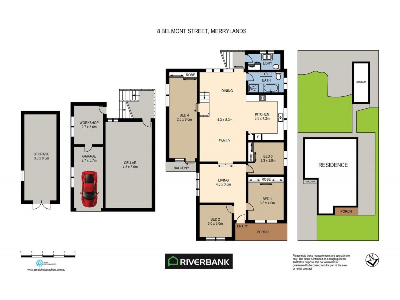 8 Belmont St, Merrylands NSW 2160 Floorplan