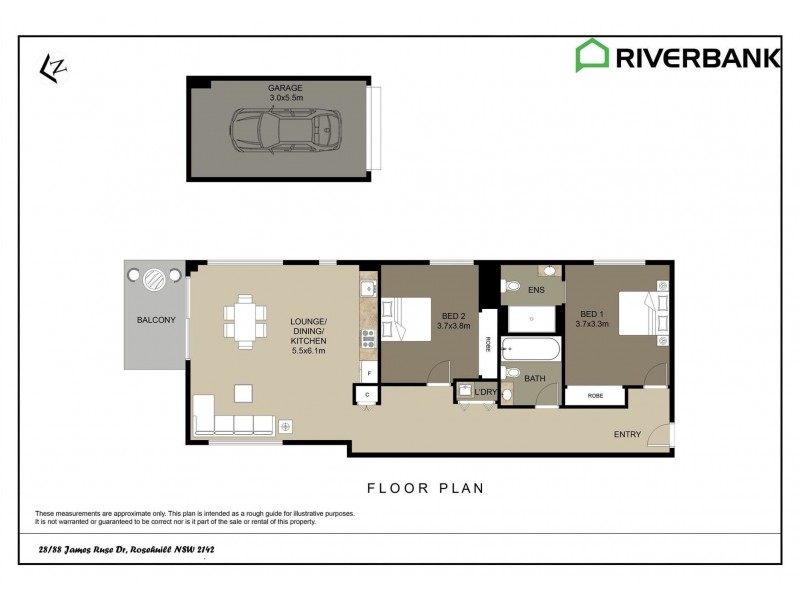 28/88 James Ruse Drive, Rosehill NSW 2142 Floorplan