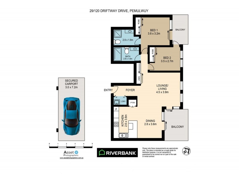 29/120 Driftway Drive, Pemulwuy NSW 2145 Floorplan