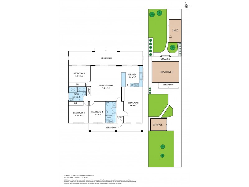20 Bambury Avenue, Summerland Point NSW 2259 Floorplan