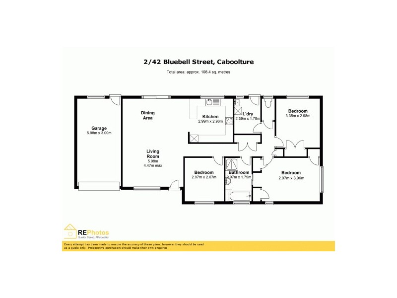 2/42 Bluebell Street, Caboolture QLD 4510 Floorplan