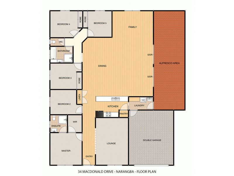 34 MacDonald Drive, Narangba QLD 4504 Floorplan