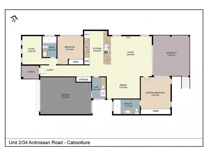 2/34 Ardrossan Road, Caboolture QLD 4510 Floorplan