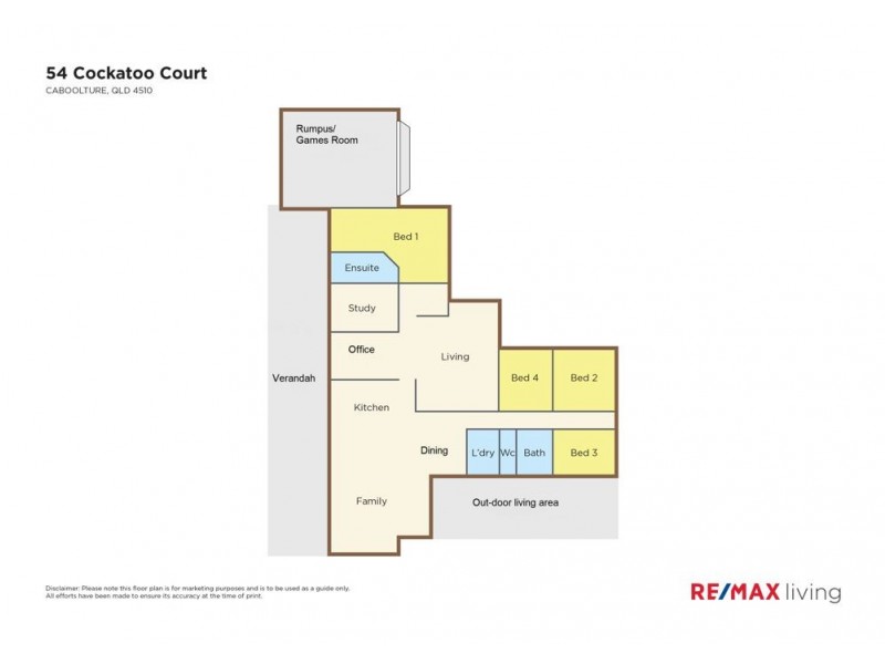 54 Cockatoo Court, Caboolture QLD 4510 Floorplan