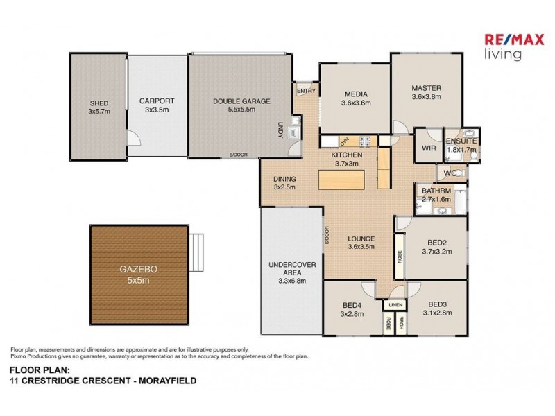 11 Crestridge Crescent, Morayfield QLD 4506 Floorplan