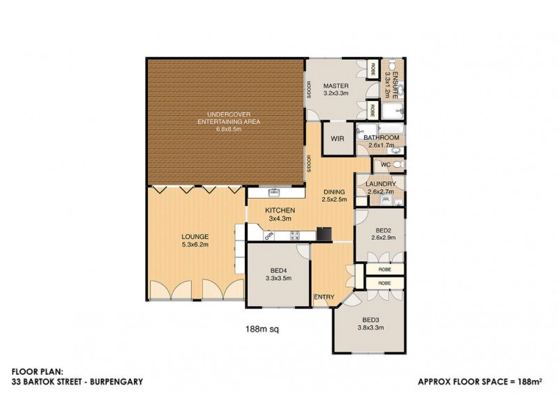 33 Bartok Street, Burpengary QLD 4505 Floorplan