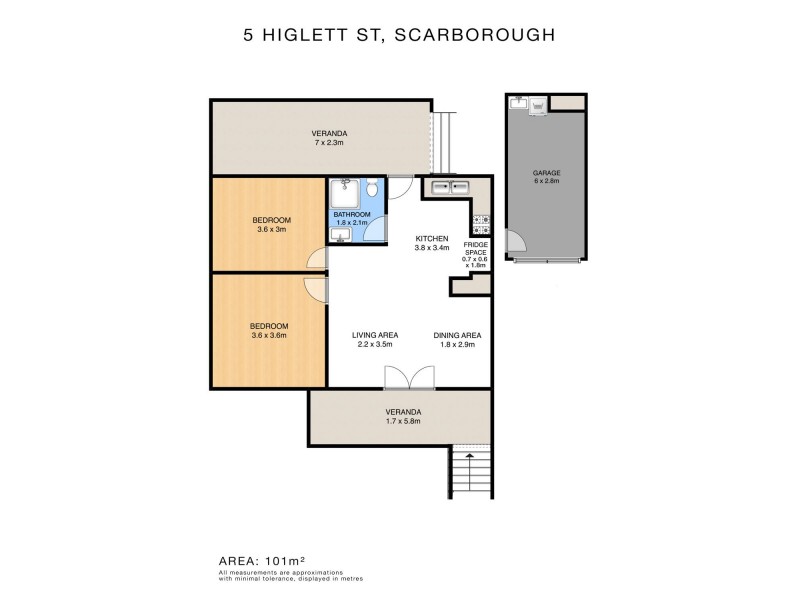 5 Higlett Street, Scarborough QLD 4020 Floorplan