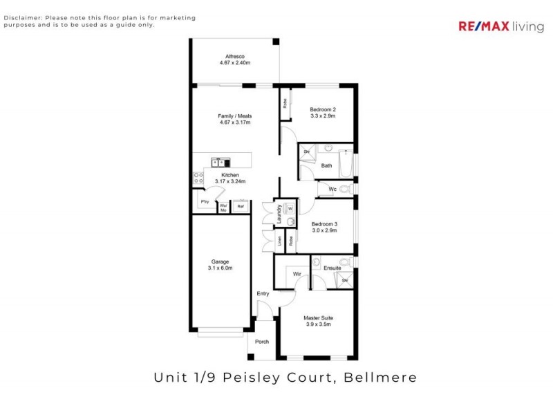 1/9 Peisley Court, Bellmere QLD 4510 Floorplan