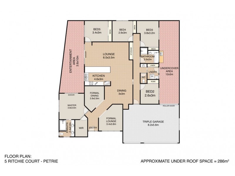 5 Ritchie Court, Petrie QLD 4502 Floorplan
