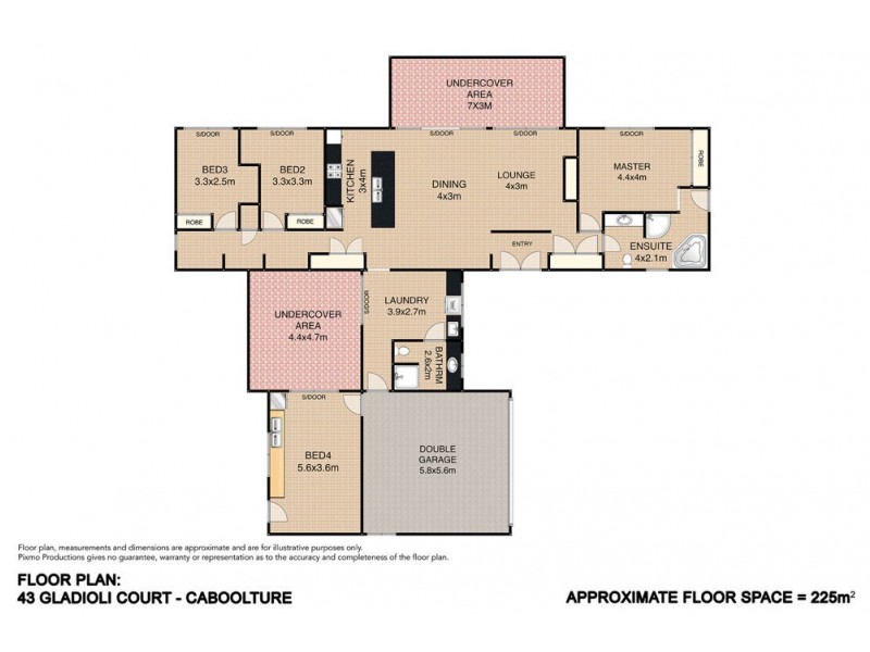 43 Gladioli Court, Caboolture QLD 4510 Floorplan