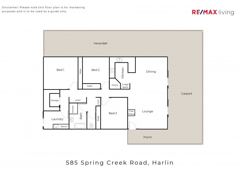 585 Spring Creek Road, Harlin QLD 4306 Floorplan