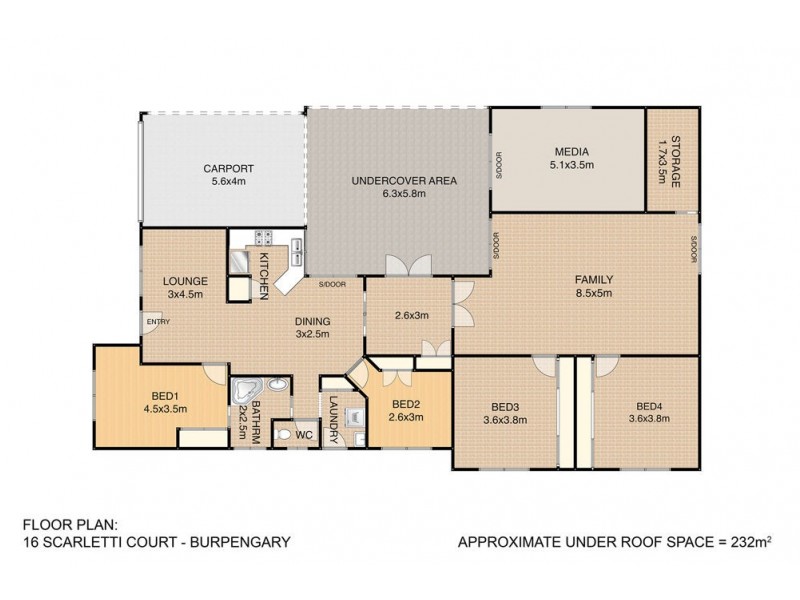 16 Scarletti Court, Burpengary QLD 4505 Floorplan