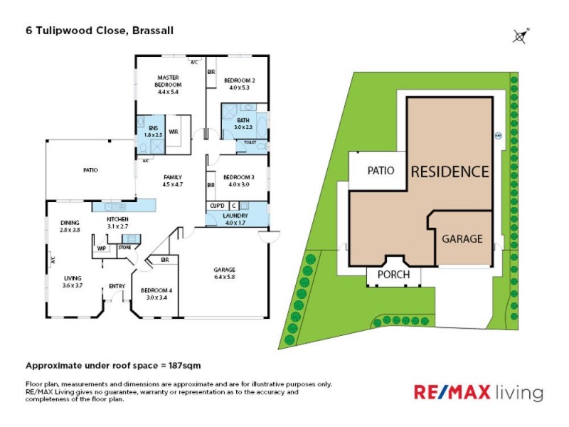 6 Tulipwood Close, Brassall QLD 4305 Floorplan