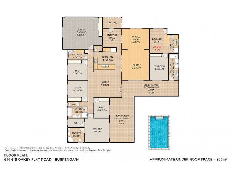 614-616 Oakey Flat Road, Burpengary QLD 4505 Floorplan