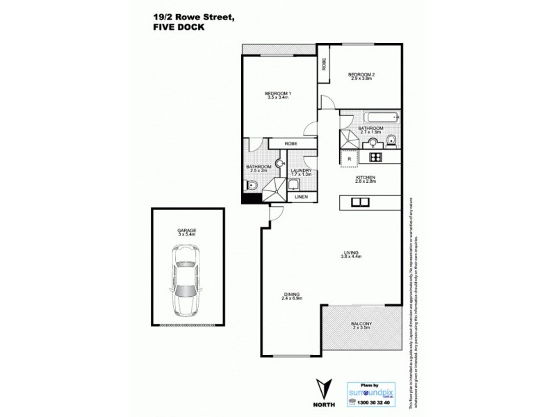 19/2 Rowe St, Five Dock NSW 2046 Floorplan