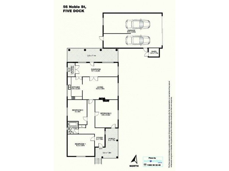 56 Noble St, Five Dock NSW 2046 Floorplan
