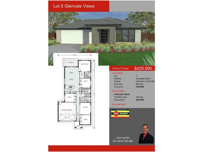 Lot 5 Glenvale Views, Glenvale QLD 4350