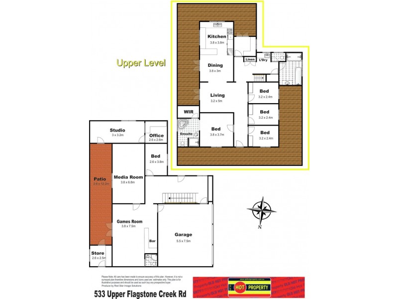 533 Upper Flagstone Creek Road, Preston QLD 4352 Floorplan