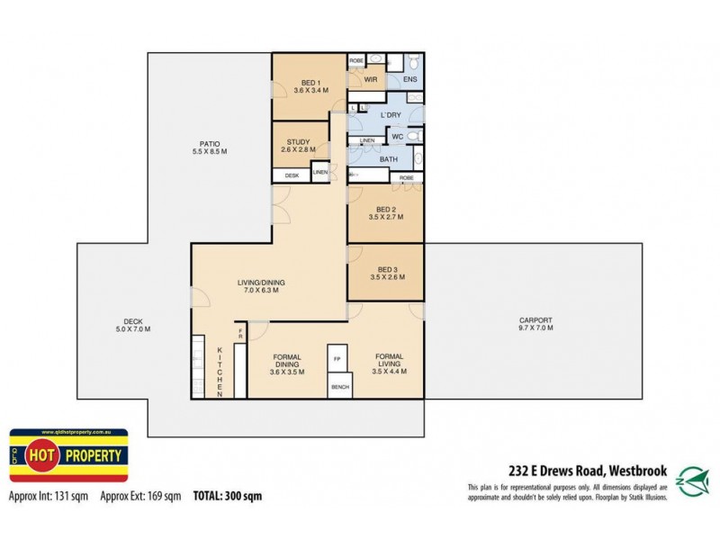 232 E Drews Road, Westbrook QLD 4350 Floorplan