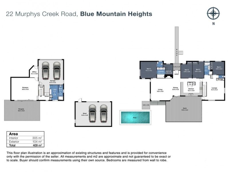 22 Murphys Creek Road, Blue Mountain Heights QLD 4350 Floorplan