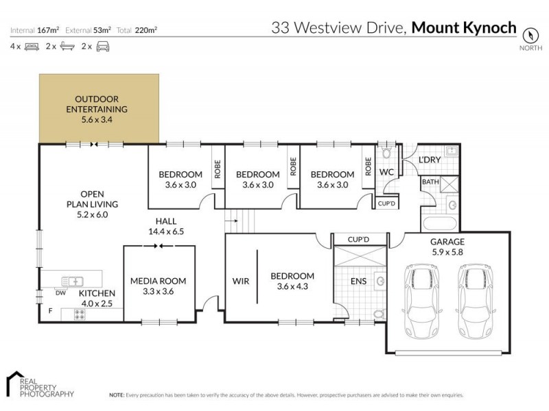 33 Westview Drive, Mount Kynoch QLD 4350 Floorplan