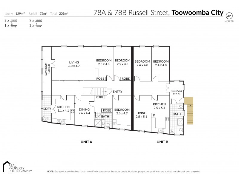 1A/78A Russell Street, Toowoomba City QLD 4350 Floorplan