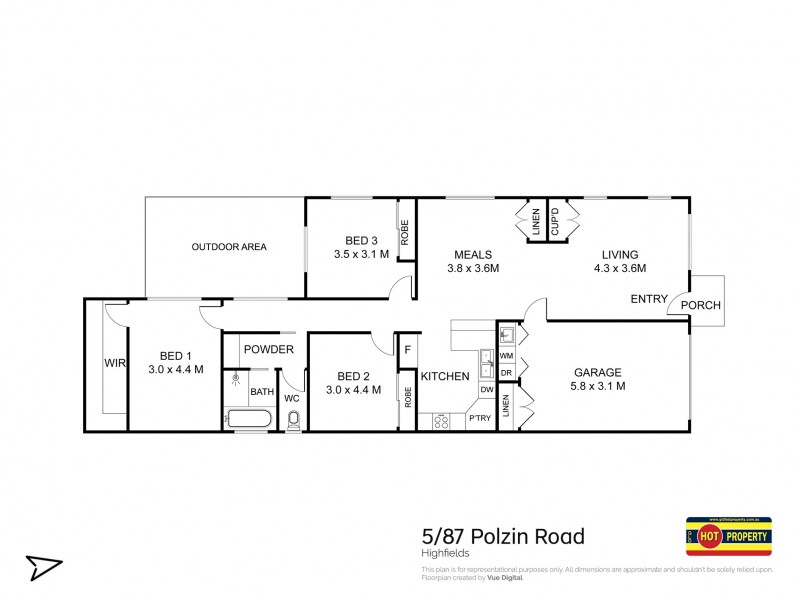 Unit 5/87 Polzin Road, Highfields QLD 4352 Floorplan