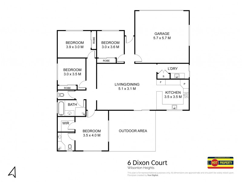 6 Dixon Court, Wilsonton Heights QLD 4350 Floorplan