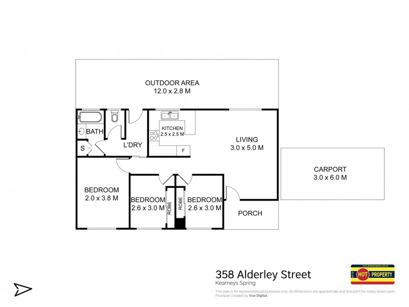 358 Alderley Street, Kearneys Spring QLD 4350 Floorplan
