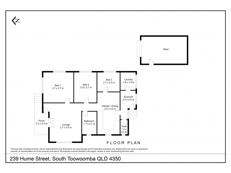 239 Hume Street, South Toowoomba QLD 4350 Floorplan