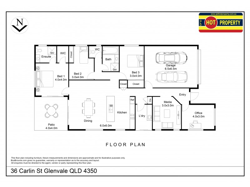 36 Carlin Street, Glenvale QLD 4350 Floorplan