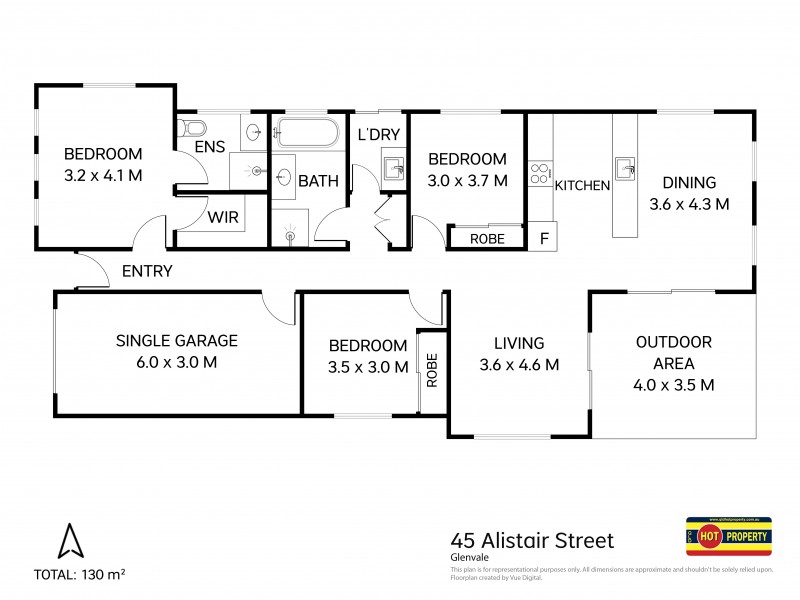 45 Alistair Street, Glenvale QLD 4350 Floorplan
